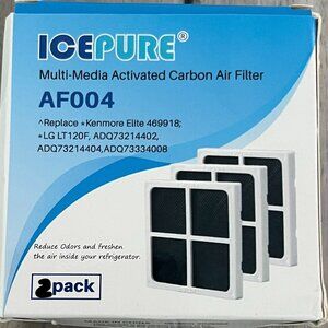 2 pk ICEPURE AF004 Refrigerator Air Filter for LG LT120F / Kenmore Elite 469918